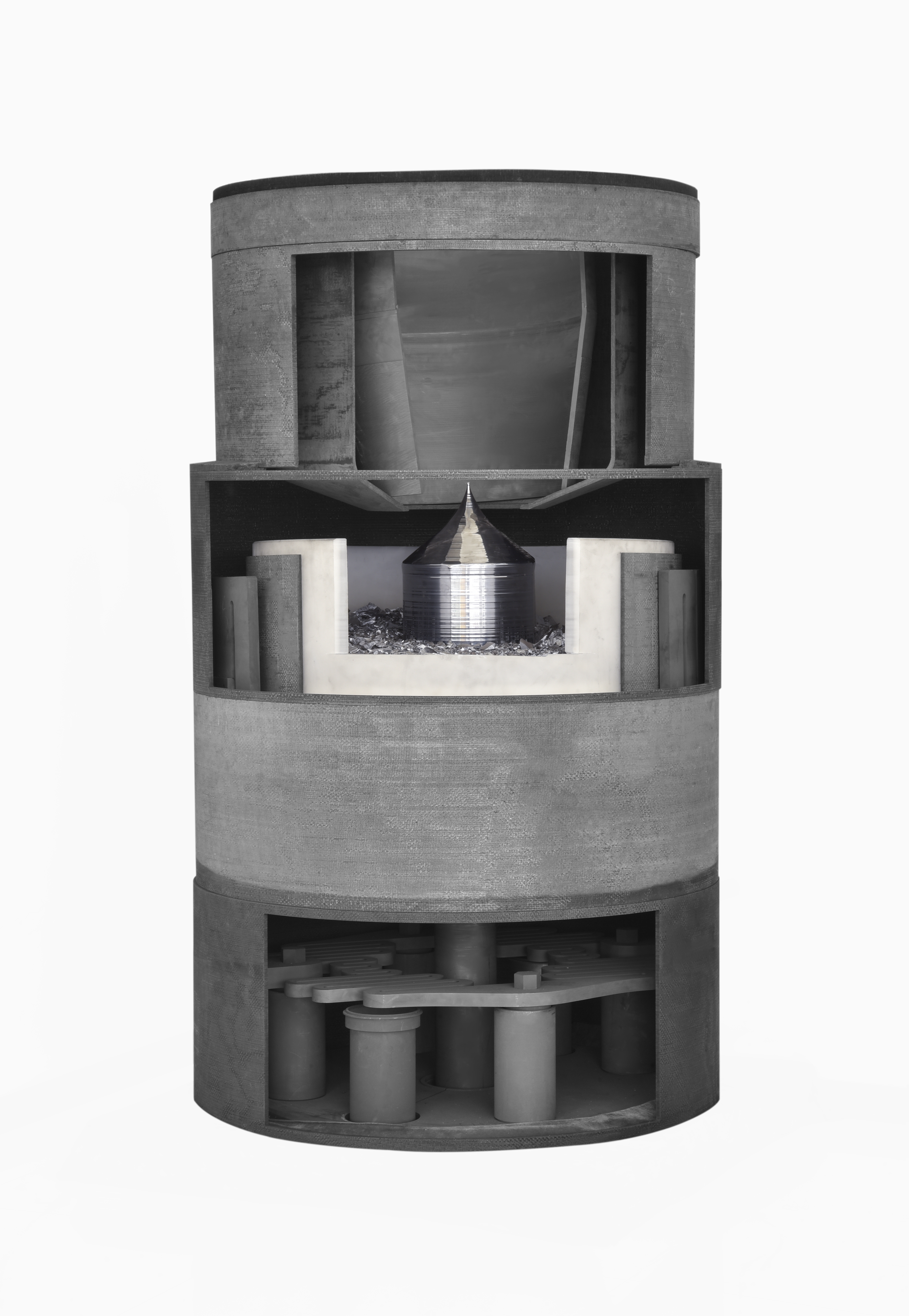 Cutaway render of an engineered hot-zone system